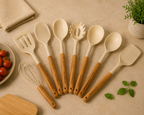 Nordpantry 12-Piece Silicone Kitchen Utensil Set with Holder