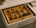 Nordpantry Premium Bamboo Expandable Drawer Organizer